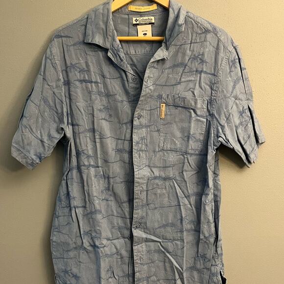 Columbia River Lodge Short Sleeve Button Down Shirt - Picture 1 of 4